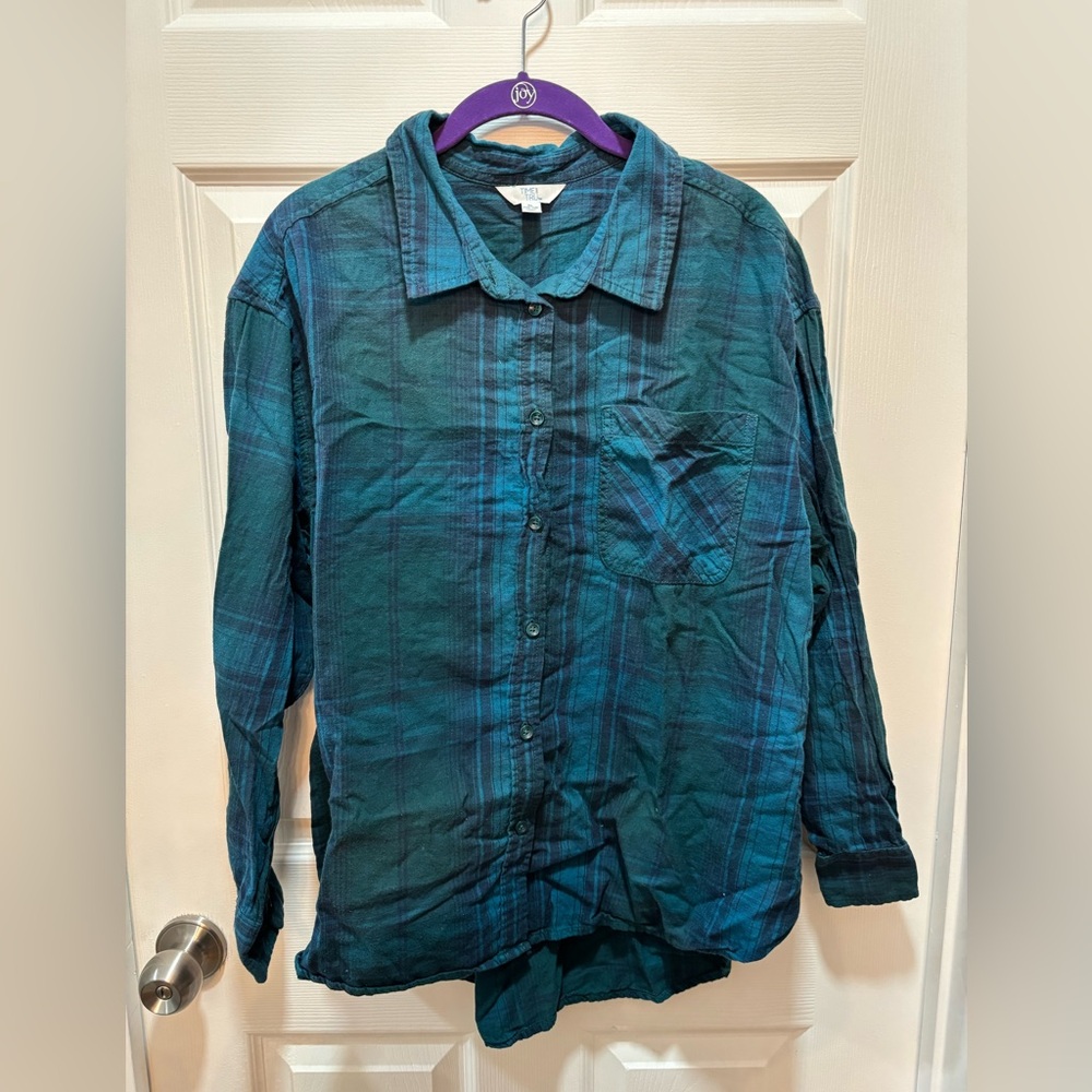 Women’s Time and Tru Flannel Size XL